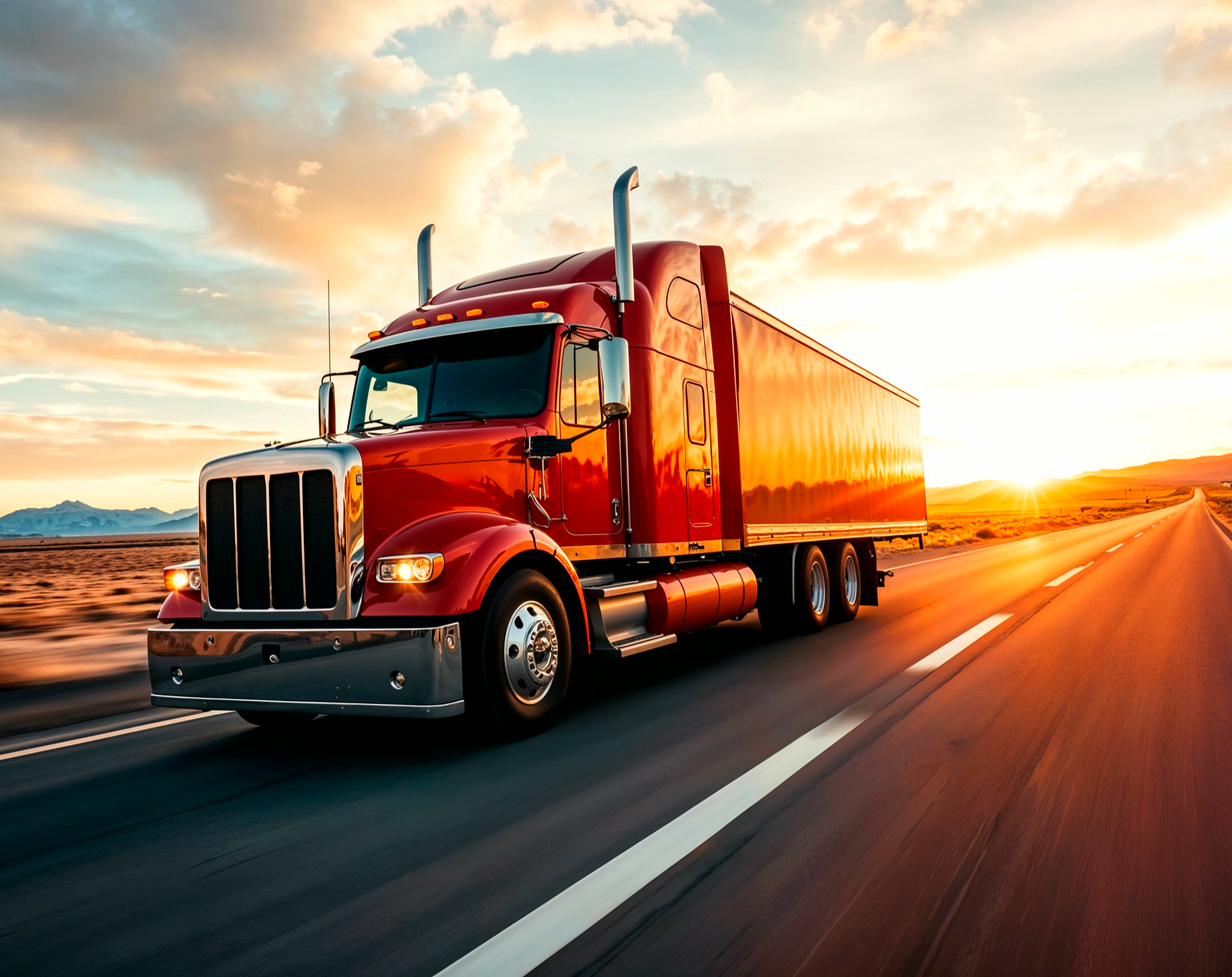 Expedited shipping truck for urgent freight delivery